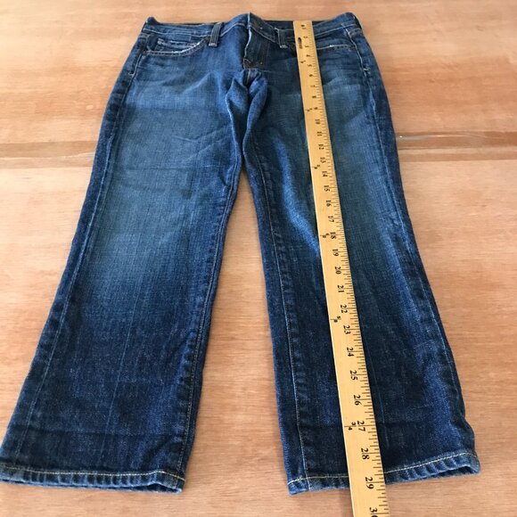 Citizens of Humanity Kelly# 063 Stretch Low Waist Cropped Jeans Women 26 Blue - Picture 7 of 14